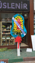 Standart Çelenk - Sarı Gerbera
